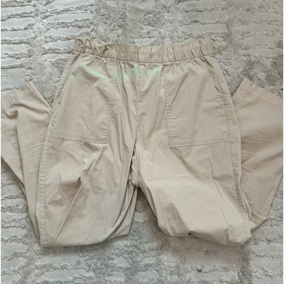 Gap Off-Duty Khaki Pull On High Waisted Pants Large (tall) - Picture 4 of 4